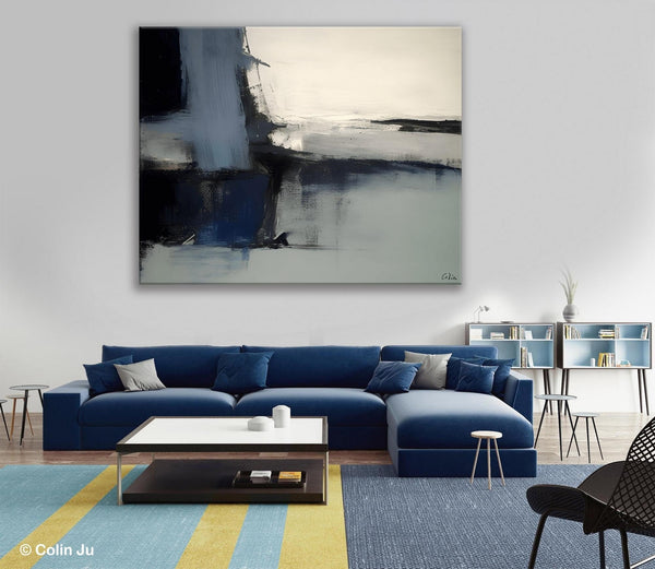 Abstract Painting for Bedroom, Large Original Abstract Art, Contemporary Acrylic Paintings, Abstract Painting on Canvas, Simple Wall Art-LargePaintingArt.com