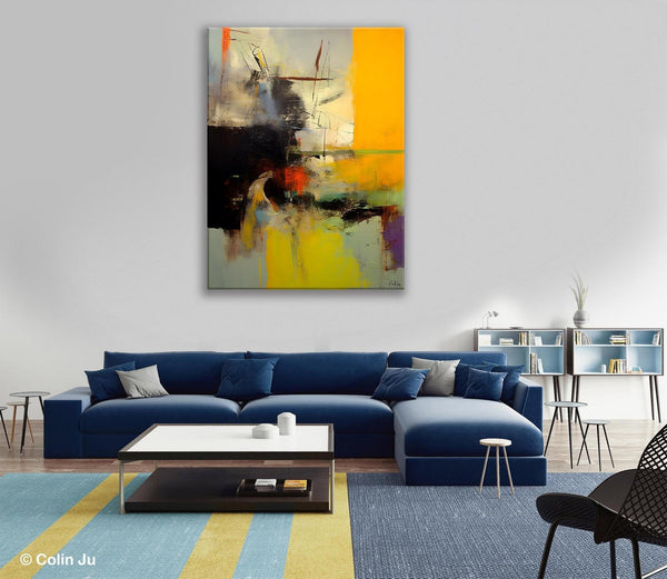 Large Wall Art Paintings for Living Room, Large Original Artwork, Contemporary Acrylic Painting on Canvas, Modern Canvas Art Paintings-LargePaintingArt.com