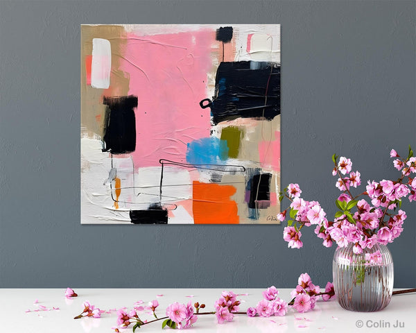 Modern Acrylic Artwork, Large Abstract Painting for Bedroom, Original Abstract Wall Art, Modern Canvas Paintings, Contemporary Canvas Art-LargePaintingArt.com