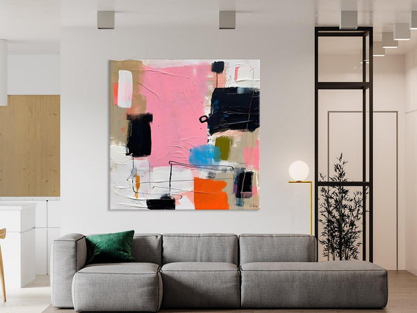 Modern Acrylic Artwork, Large Abstract Painting for Bedroom, Original Abstract Wall Art, Modern Canvas Paintings, Contemporary Canvas Art-LargePaintingArt.com