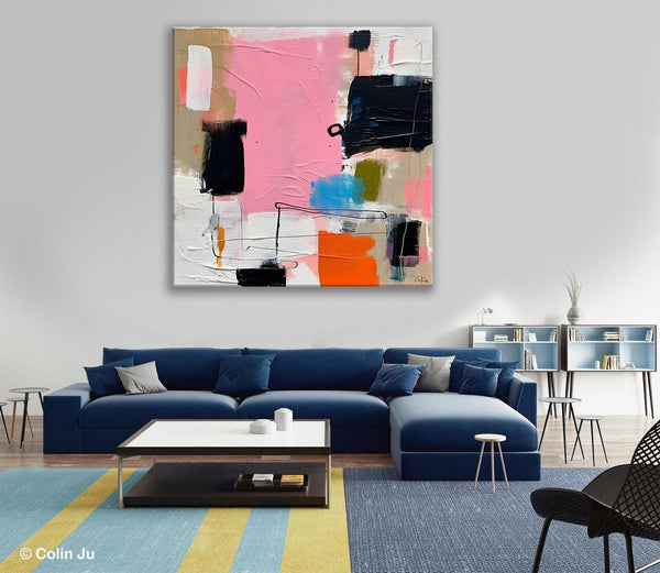 Modern Acrylic Artwork, Large Abstract Painting for Bedroom, Original Abstract Wall Art, Modern Canvas Paintings, Contemporary Canvas Art-LargePaintingArt.com
