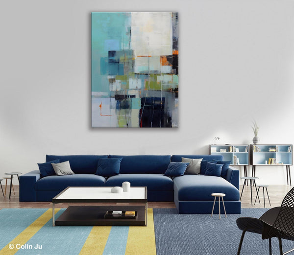 Canvas Paintings for Dining Room, Extra Large Modern Wall Art, Acrylic Painting on Canvas, Contemporary Painting, Original Abstract Painting-LargePaintingArt.com