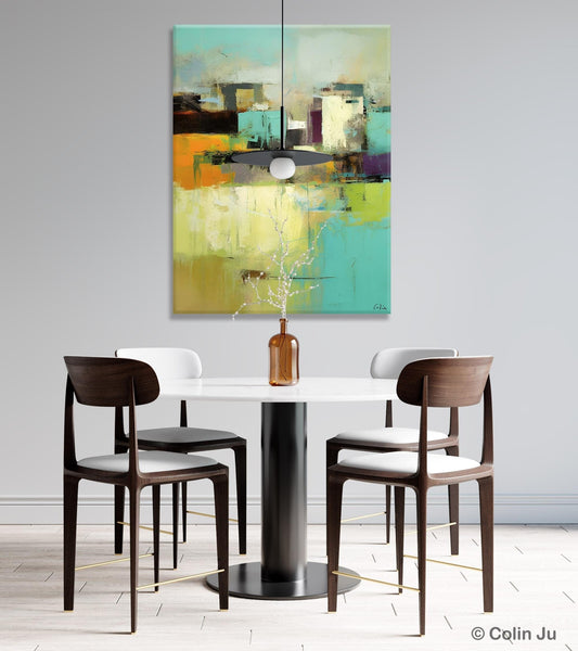 Contemporary Wall Art Paintings, Abstract Wall Paintings, Extra Large Paintings for Dining Room, Hand Painted Canvas Art, Original Artowrk-LargePaintingArt.com