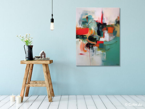 Abstract Wall Paintings, Extra Large Paintings for Dining Room, Hand Painted Canvas Art, Original Artowrk, Contemporary Wall Art Paintings