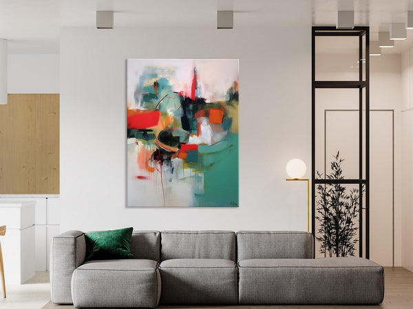 Abstract Wall Paintings, Extra Large Paintings for Dining Room, Hand Painted Canvas Art, Original Artowrk, Contemporary Wall Art Paintings