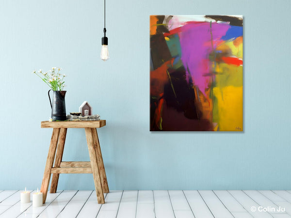 Large Original Abstract Wall Art, Contemporary Acrylic Paintings, Extra Large Abstract Painting for Dining Room, Abstract Painting on Canvas-LargePaintingArt.com