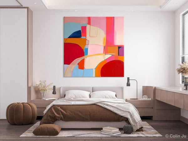 Modern Acrylic Artwork, Simple Canvas Paintings, Large Abstract Painting for Dining Room, Contemporary Canvas Art, Original Modern Wall Art-LargePaintingArt.com