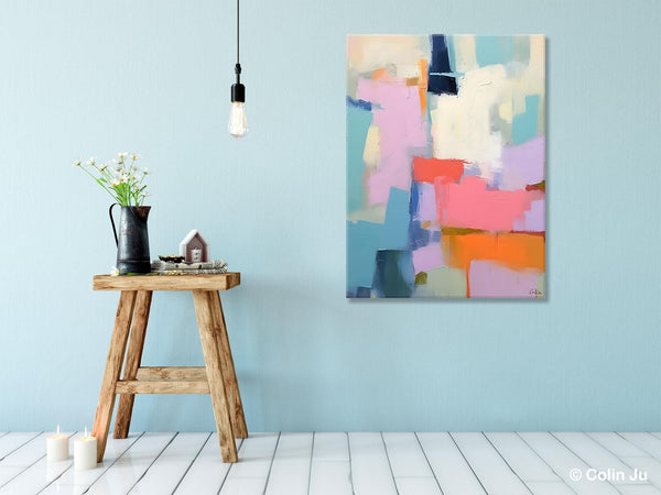 Contemporary Paintings on Canvas, Large Wall Art Painting for Dining Room, Original Abstract Wall Art, Oversized Abstract Wall Art Paintings-LargePaintingArt.com