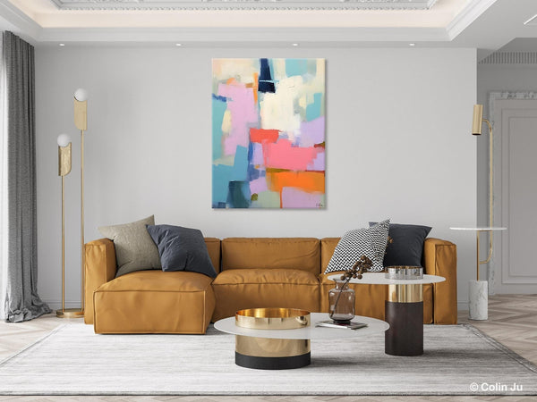 Contemporary Paintings on Canvas, Large Wall Art Painting for Dining Room, Original Abstract Wall Art, Oversized Abstract Wall Art Paintings-LargePaintingArt.com
