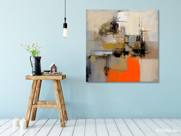 Large Abstract Art for Bedroom, Original Abstract Wall Art, Simple Modern Acrylic Artwork, Modern Canvas Paintings, Contemporary Canvas Art-LargePaintingArt.com