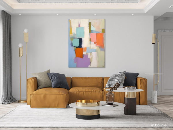 Contemporary Paintings on Canvas, Large Wall Art Painting for Dining Room, Original Abstract Wall Art Painting, Abstract Paintings on Canvas-LargePaintingArt.com