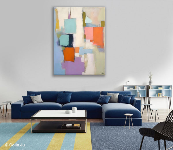 Contemporary Paintings on Canvas, Large Wall Art Painting for Dining Room, Original Abstract Wall Art Painting, Abstract Paintings on Canvas-LargePaintingArt.com