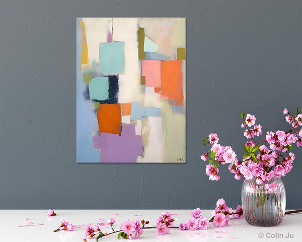 Contemporary Paintings on Canvas, Large Wall Art Painting for Dining Room, Original Abstract Wall Art Painting, Abstract Paintings on Canvas-LargePaintingArt.com