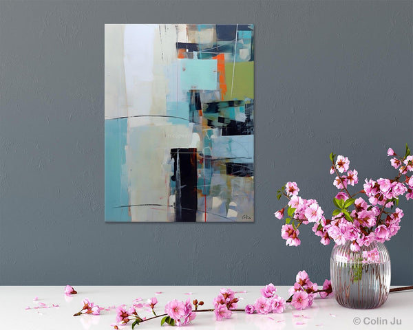 Abstract Wall Paintings, Large Contemporary Wall Art, Extra Large Paintings for Bedroom, Hand Painted Canvas Art, Original Modern Painting-LargePaintingArt.com
