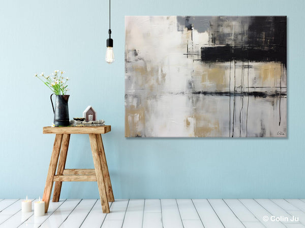 Hand Painted Original Canvas Art, Contemporary Acrylic Paintings, Large Wall Art Painting for Bedroom, Oversized Modern Abstract Paintings-LargePaintingArt.com