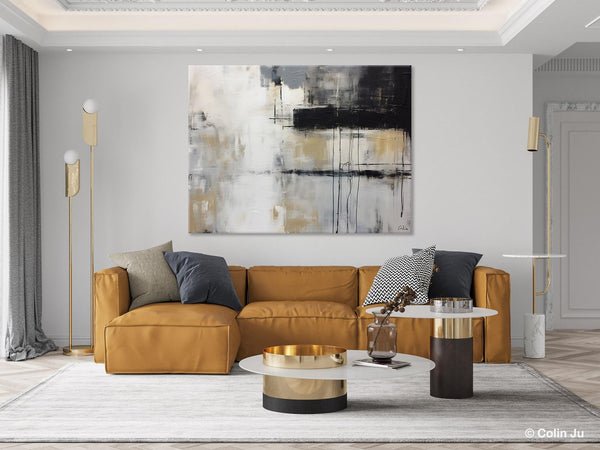 Hand Painted Original Canvas Art, Contemporary Acrylic Paintings, Large Wall Art Painting for Bedroom, Oversized Modern Abstract Paintings-LargePaintingArt.com