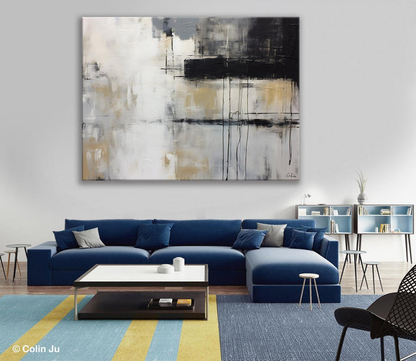 Hand Painted Original Canvas Art, Contemporary Acrylic Paintings, Large Wall Art Painting for Bedroom, Oversized Modern Abstract Paintings-LargePaintingArt.com