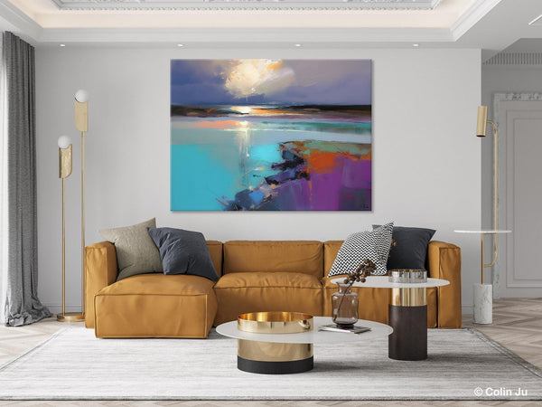 Original Landscape Paintings, Landscape Canvas Paintings for Living Room, Extra Large Modern Wall Art Paintings, Acrylic Painting on Canvas-LargePaintingArt.com