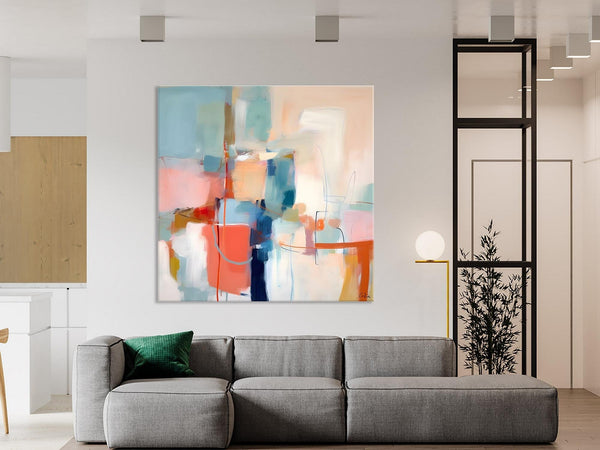 Canvas Paintings, Large Abstract Art for Bedroom, Simple Modern Acrylic Artwork, Modern Original Abstract Wall Art, Contemporary Canvas Art-LargePaintingArt.com