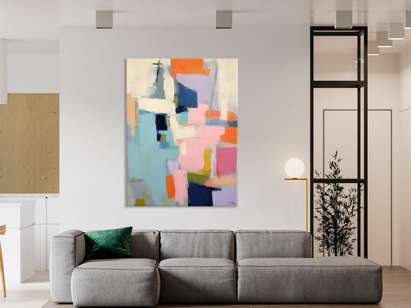 Large Wall Art Painting for Bedroom, Original Canvas Art, Contemporary Acrylic Painting on Canvas, Oversized Modern Abstract Wall Paintings-LargePaintingArt.com