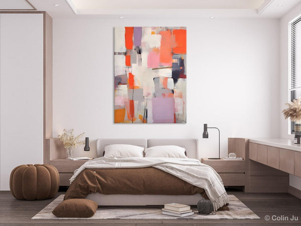 Large Painting for Dining Room, Original Canvas Artwork, Contemporary Acrylic Painting on Canvas, Simple Abstract Art, Wall Art Paintings-LargePaintingArt.com