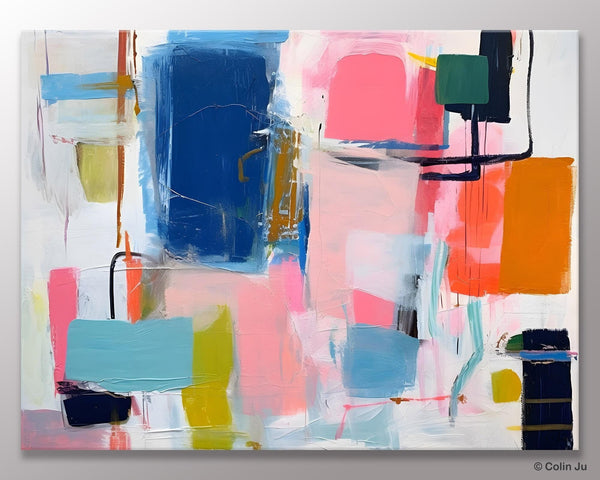 Large Wall Art Painting for Bedroom, Original Canvas Art, Oversized Modern Abstract Wall Paintings, Contemporary Acrylic Painting on Canvas-LargePaintingArt.com