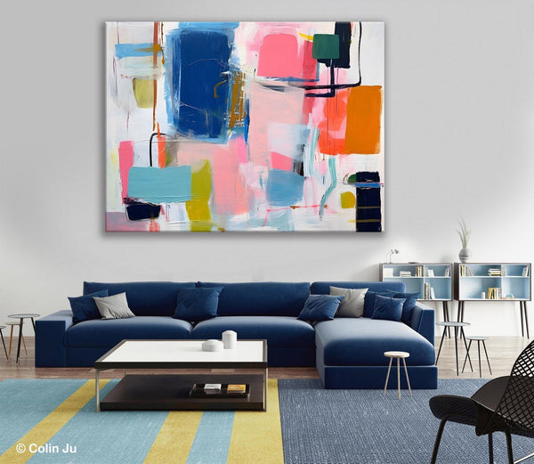 Large Wall Art Painting for Bedroom, Original Canvas Art, Oversized Modern Abstract Wall Paintings, Contemporary Acrylic Painting on Canvas-LargePaintingArt.com