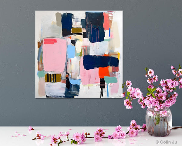 Modern Original Abstract Wall Art, Contemporary Canvas Art, Canvas Paintings, Large Abstract Art for Bedroom, Simple Modern Acrylic Artwork-LargePaintingArt.com
