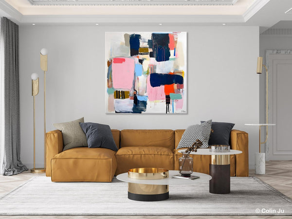 Modern Original Abstract Wall Art, Contemporary Canvas Art, Canvas Paintings, Large Abstract Art for Bedroom, Simple Modern Acrylic Artwork-LargePaintingArt.com