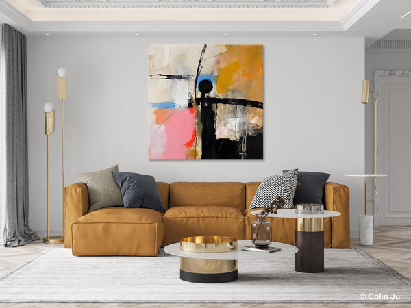Extra Large Abstract Paintings for Bedroom, Original Modern Acrylic Wall Art, Modern Canvas Art Paintings, Abstract Wall Art for Dining Room-LargePaintingArt.com