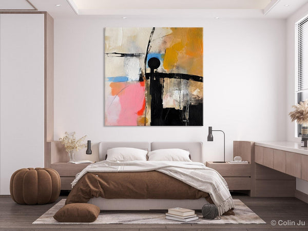 Extra Large Abstract Paintings for Bedroom, Original Modern Acrylic Wall Art, Modern Canvas Art Paintings, Abstract Wall Art for Dining Room-LargePaintingArt.com