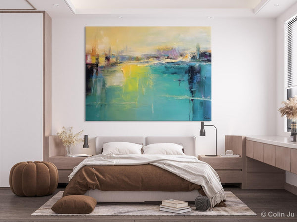Original Canvas Artwork, Contemporary Acrylic Painting on Canvas, Large Painting for Dining Room, Simple Abstract Art, Wall Art Paintings-LargePaintingArt.com