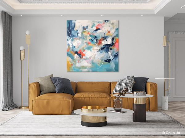 Modern Acrylic Art, Modern Original Abstract Art, Large Abstract Art for Bedroom, Simple Canvas Paintings for Sale, Contemporary Canvas Art-LargePaintingArt.com