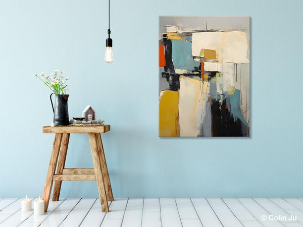 Large Modern Canvas Paintings, Heavy Texture Paintings, Large Original Wall Art Painting for Bedroom, Acrylic Paintings on Canvas-LargePaintingArt.com