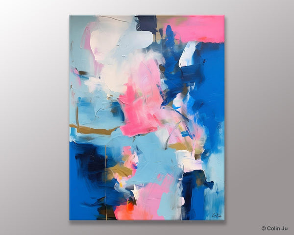 Large Abstract Painting for Bedroom, Oversized Canvas Wall Art Paintings, Original Modern Artwork, Contemporary Acrylic Painting on Canvas-LargePaintingArt.com