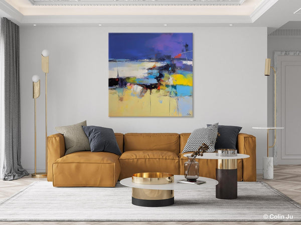 Original Modern Abstract Artwork, Geometric Modern Canvas Art, Extra Large Canvas Paintings for Living Room, Abstract Wall Art for Sale-LargePaintingArt.com