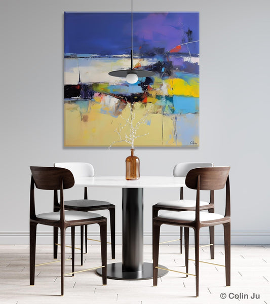 Original Modern Abstract Artwork, Geometric Modern Canvas Art, Extra Large Canvas Paintings for Living Room, Abstract Wall Art for Sale-LargePaintingArt.com