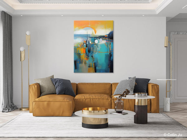 Extra Large Modern Canvas Art for Bedroom, Original Art Paintings, Large Paintings for Sale, Hand Painted Canvas Art, Acrylic Art on Canvas-LargePaintingArt.com
