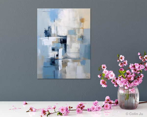 Hand Painted Acrylic Painting on Canvas, Large Modern Canvas Art, Original Abstract Art Paintings, Large Wall Art Painting for Dining Room-LargePaintingArt.com