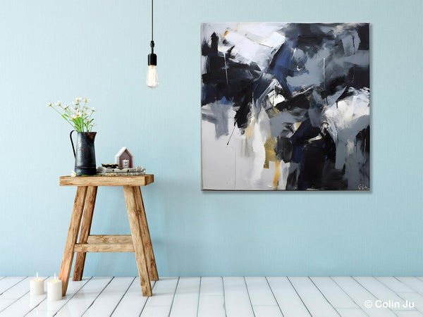 Simple Modern Acrylic Art, Modern Original Abstract Art, Large Abstract Art for Bedroom, Canvas Paintings for Sale, Contemporary Canvas Art-LargePaintingArt.com