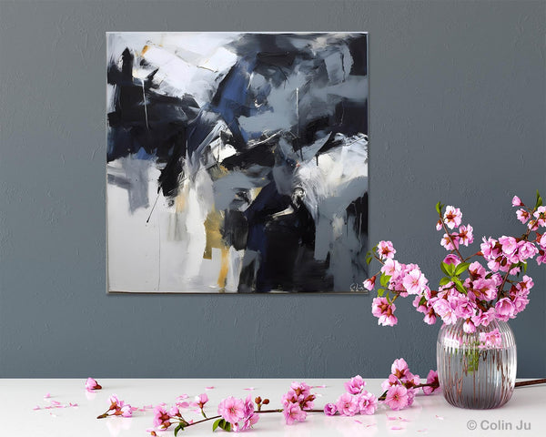 Simple Modern Acrylic Art, Modern Original Abstract Art, Large Abstract Art for Bedroom, Canvas Paintings for Sale, Contemporary Canvas Art-LargePaintingArt.com