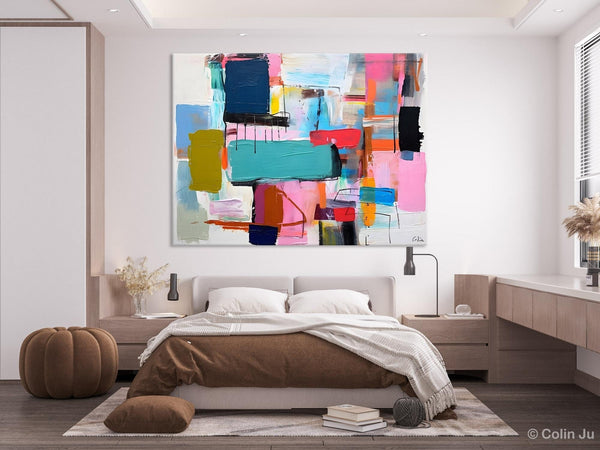 Original Abstract Art Paintings, Hand Painted Canvas Art, Acrylic Painting on Canvas, Large Canvas Art for Sale, Large Painting for Bedroom-LargePaintingArt.com