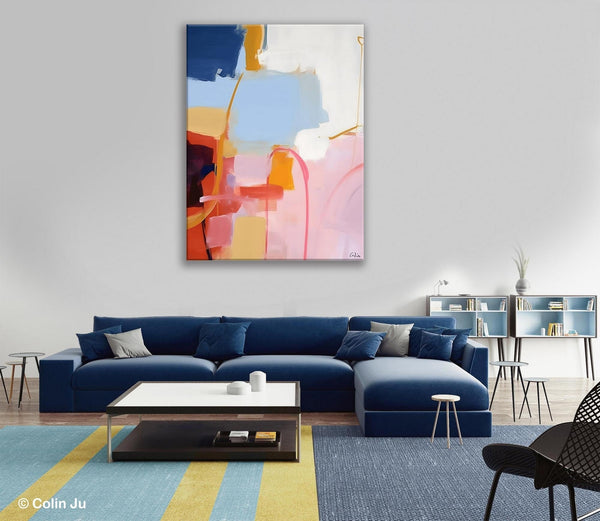 Contemporary Acrylic Painting on Canvas, Large Wall Art Painting for Bedroom, Original Canvas Art, Oversized Modern Abstract Wall Paintings-LargePaintingArt.com