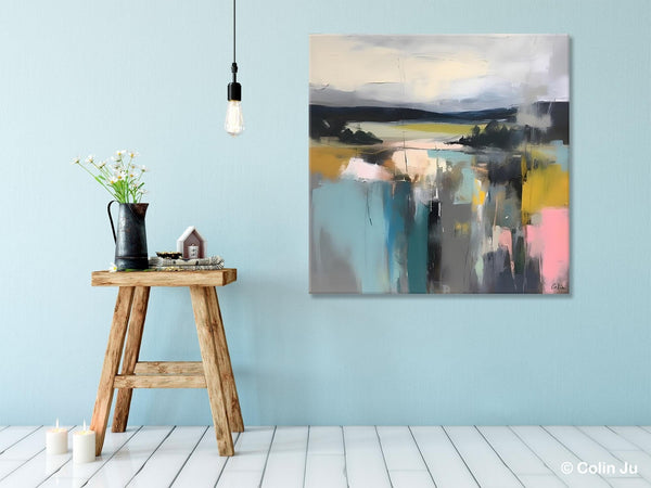 Contemporary Canvas Art, Original Modern Wall Art, Modern Acrylic Artwork, Modern Canvas Paintings, Large Abstract Painting for Bedroom-LargePaintingArt.com