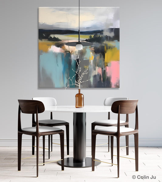 Contemporary Canvas Art, Original Modern Wall Art, Modern Acrylic Artwork, Modern Canvas Paintings, Large Abstract Painting for Bedroom-LargePaintingArt.com