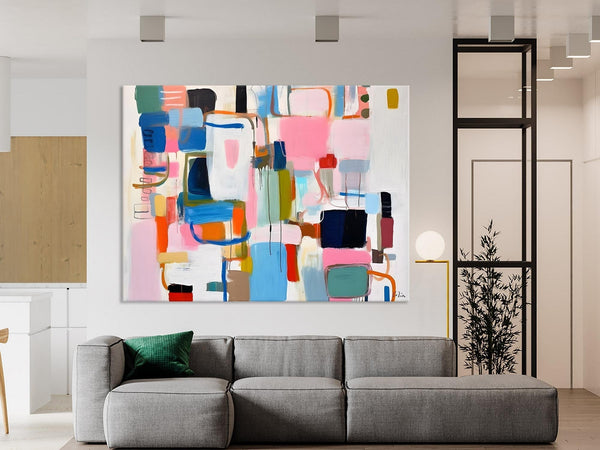 Large Wall Art Ideas for Living Room, Hand Painted Canvas Art, Oversized Canvas Paintings, Original Abstract Art, Contemporary Acrylic Art-LargePaintingArt.com