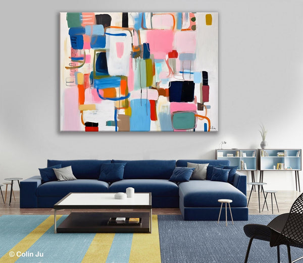Large Wall Art Ideas for Living Room, Hand Painted Canvas Art, Oversized Canvas Paintings, Original Abstract Art, Contemporary Acrylic Art-LargePaintingArt.com