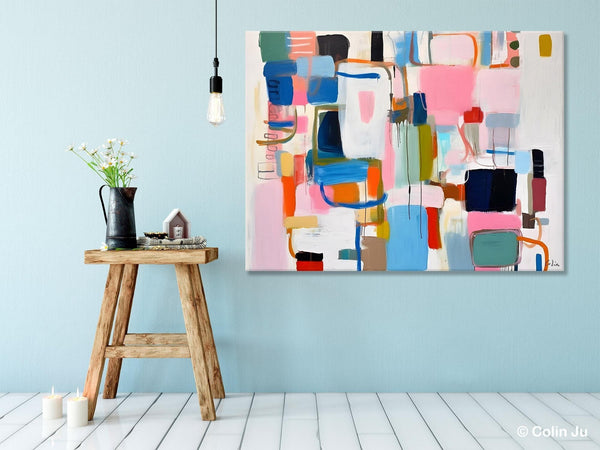 Large Wall Art Ideas for Living Room, Hand Painted Canvas Art, Oversized Canvas Paintings, Original Abstract Art, Contemporary Acrylic Art-LargePaintingArt.com