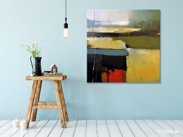 Large Abstract Painting for Bedroom, Original Modern Wall Art Paintings, Modern Acrylic Paintings, Huge Contemporary Canvas Paintings-LargePaintingArt.com