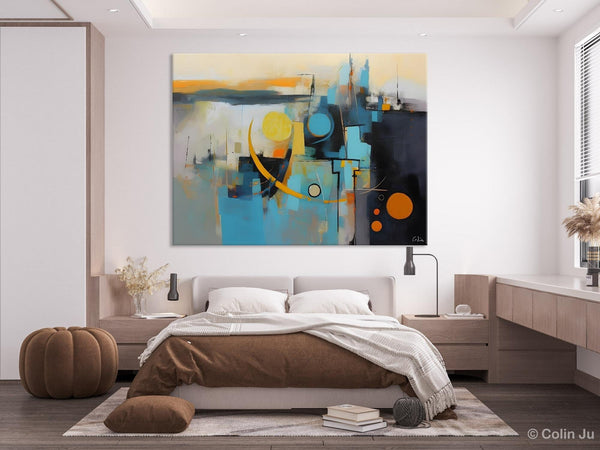 Extra Large Canvas Painting for Living Room, Original Acrylic Wall Art, Oversized Contemporary Acrylic Paintings, Abstract Canvas Paintings-LargePaintingArt.com
